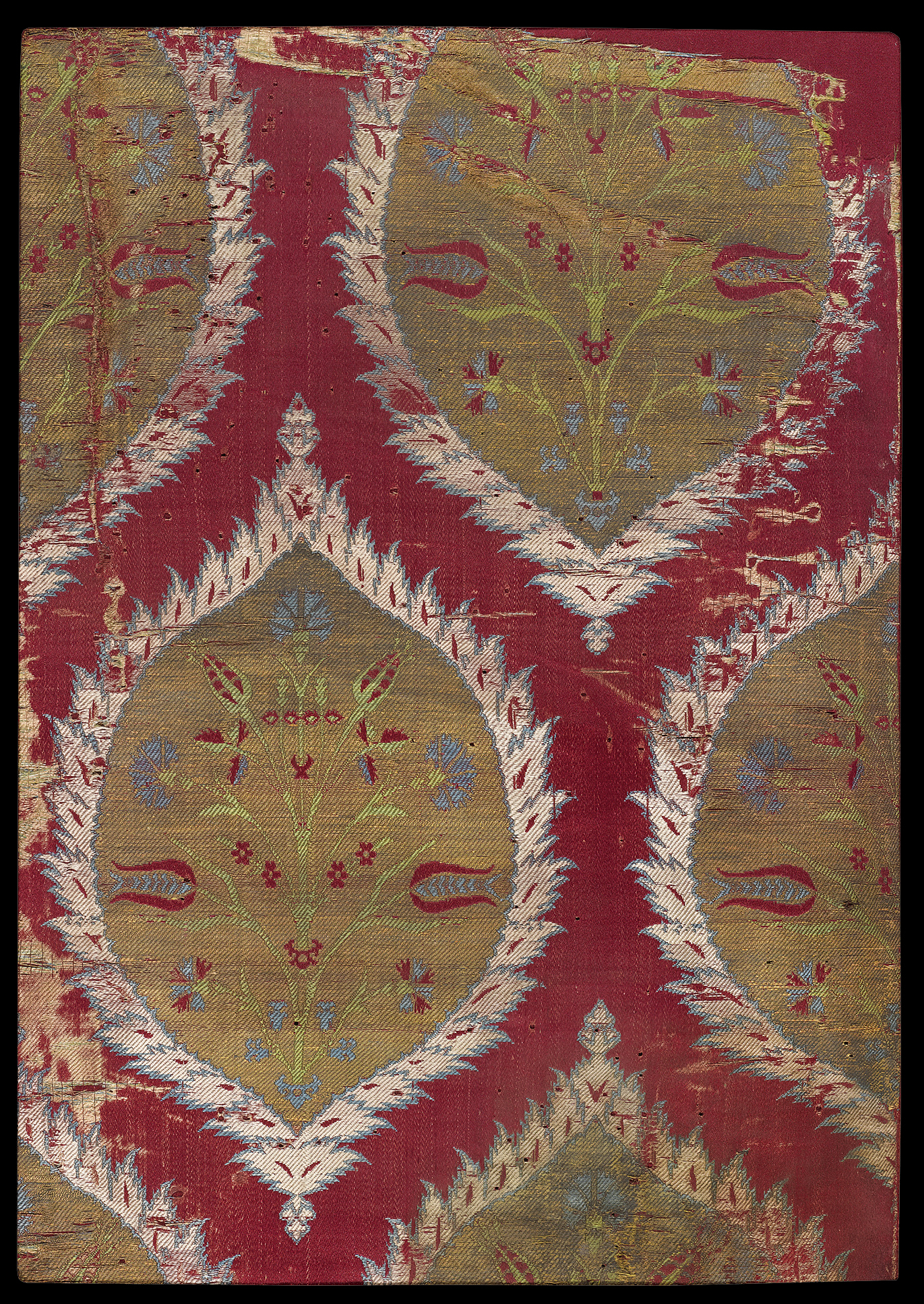 Sotheby S 23 May 2012 Lot 195 An Ottoman Silk And Metal Thread Brocade Kemha Fragment Bursa Or Istanbul 16th Century