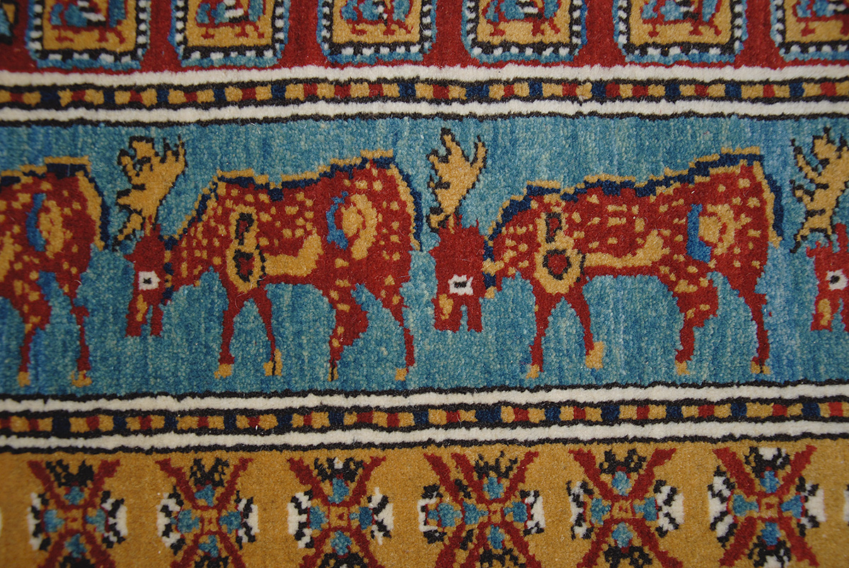 Pazyryk carpet (based on the design of the famous Pazyryk rug the