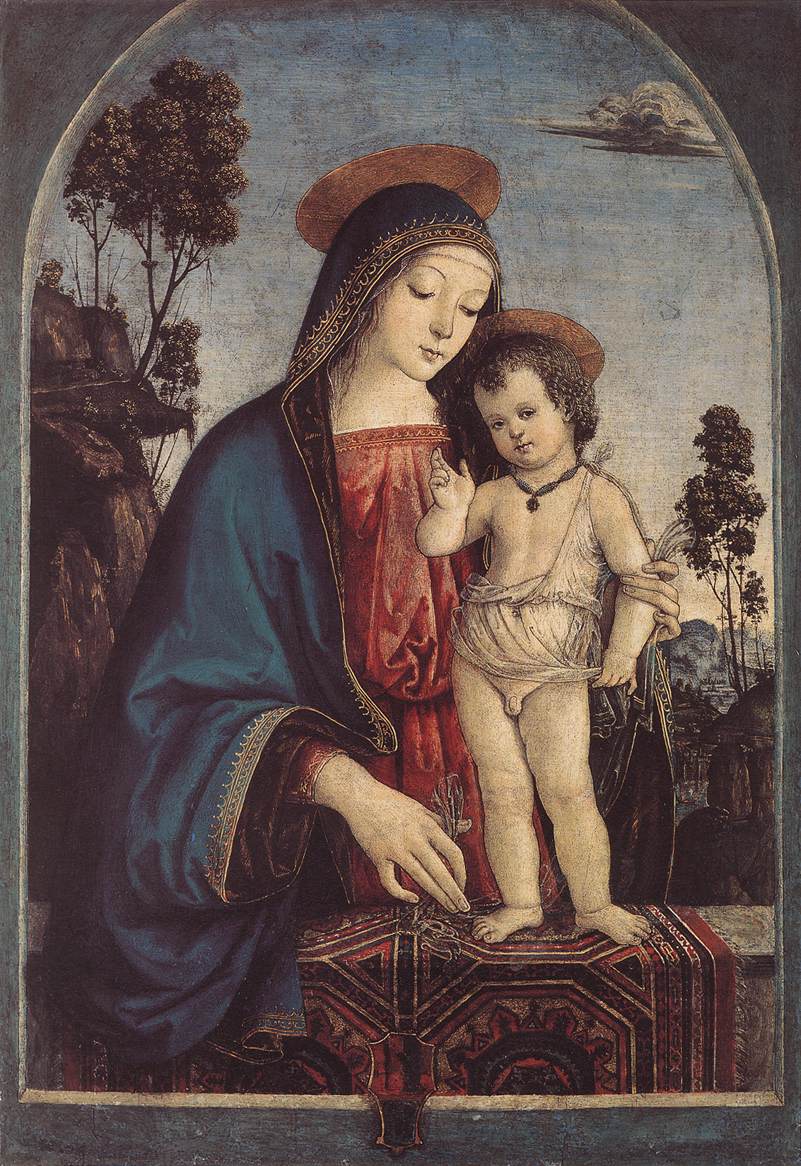 The Virgin and Child, 1475-80, by PINTURICCHIO