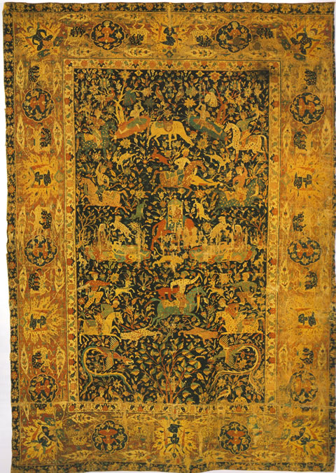Sanguszko Safavid Carpet Kerman Central Iran Late 16th Century